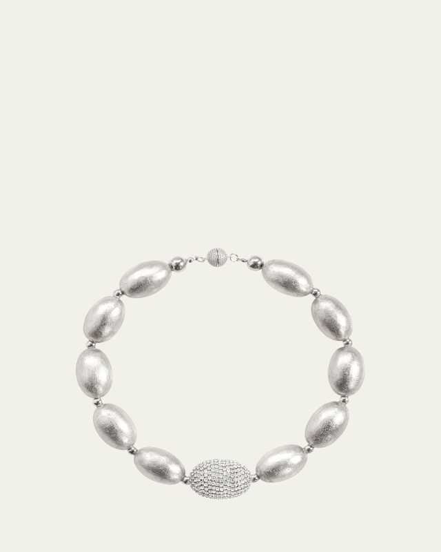 Cherie 18" Necklace in Silver Sheer